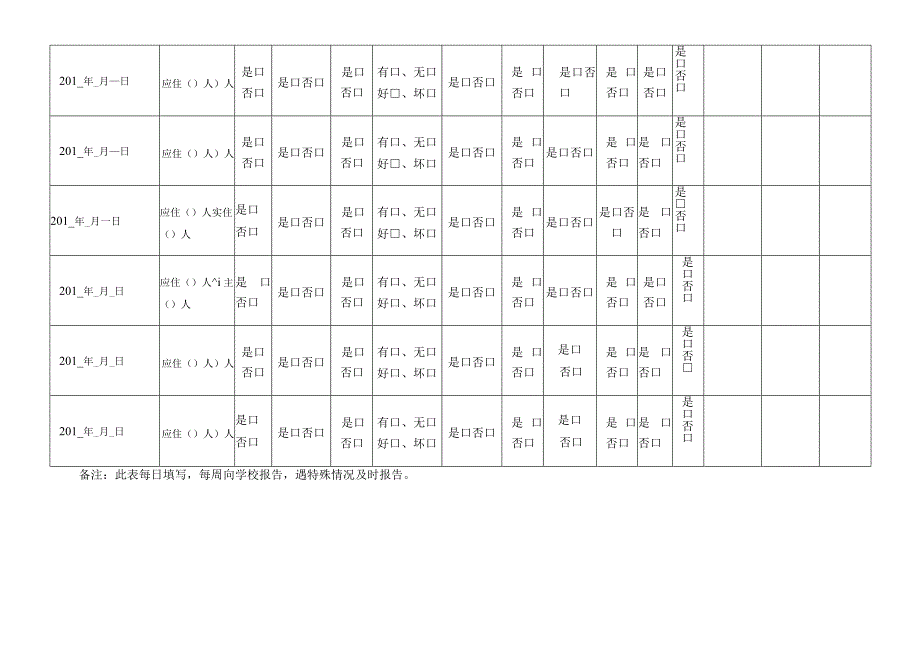 中小学幼儿园学生宿舍安全工作台帐.docx_第2页