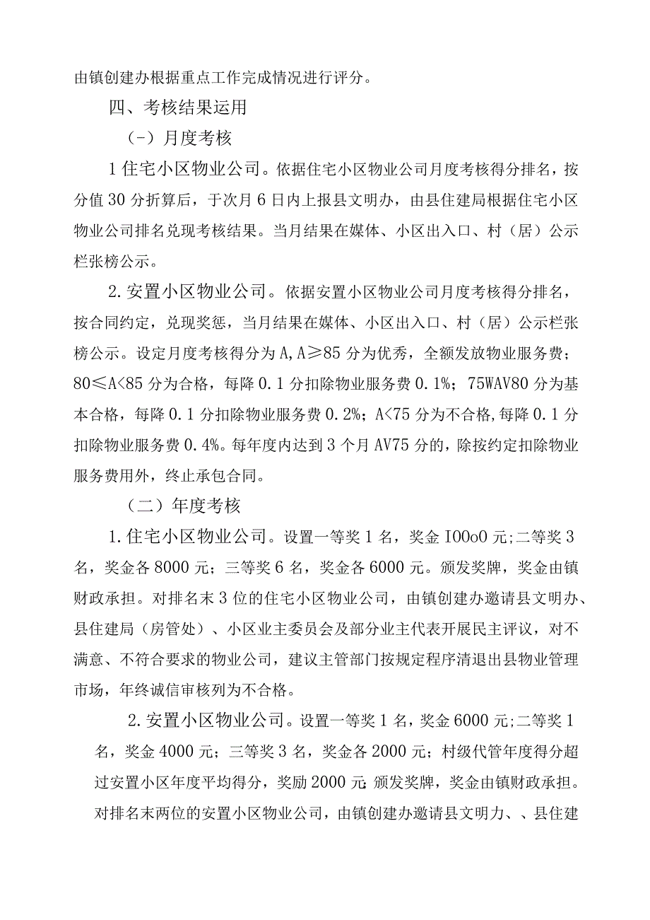 XX镇物业小区管理考核方案.docx_第2页