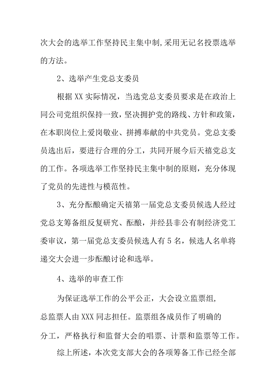 XX有限公司党总支筹建工作报告.docx_第3页