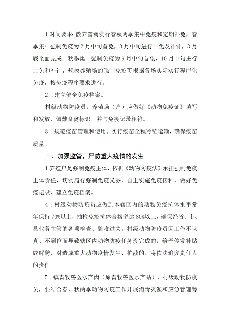 XX镇2023年重大动物疫病防控工作方案.docx_第2页