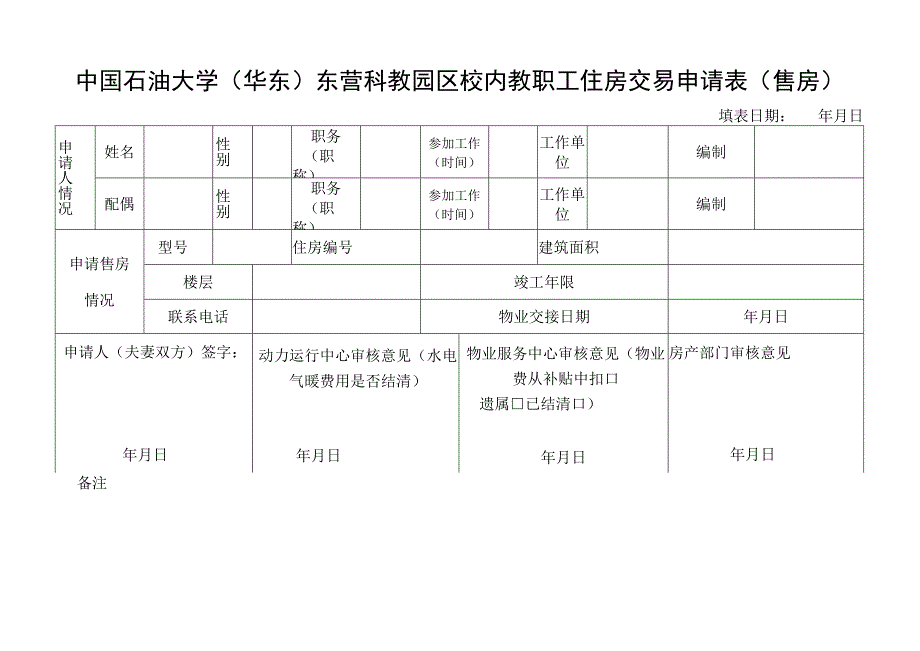 东营市市区出售公有住房审批表.docx_第1页