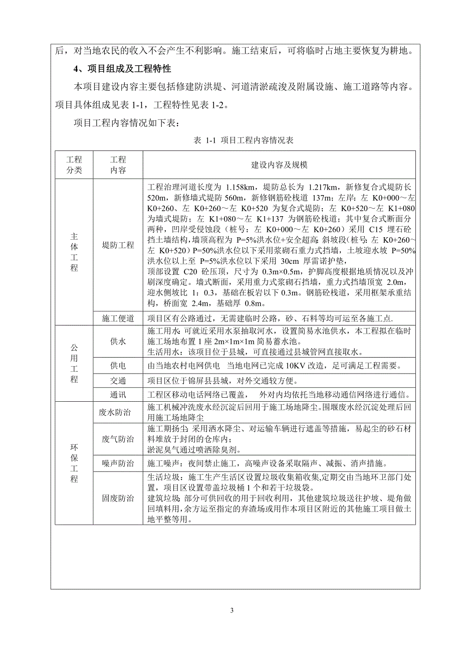 锦屏县三江六岸小江龙梗河段综合治理工程环评报告.doc_第3页