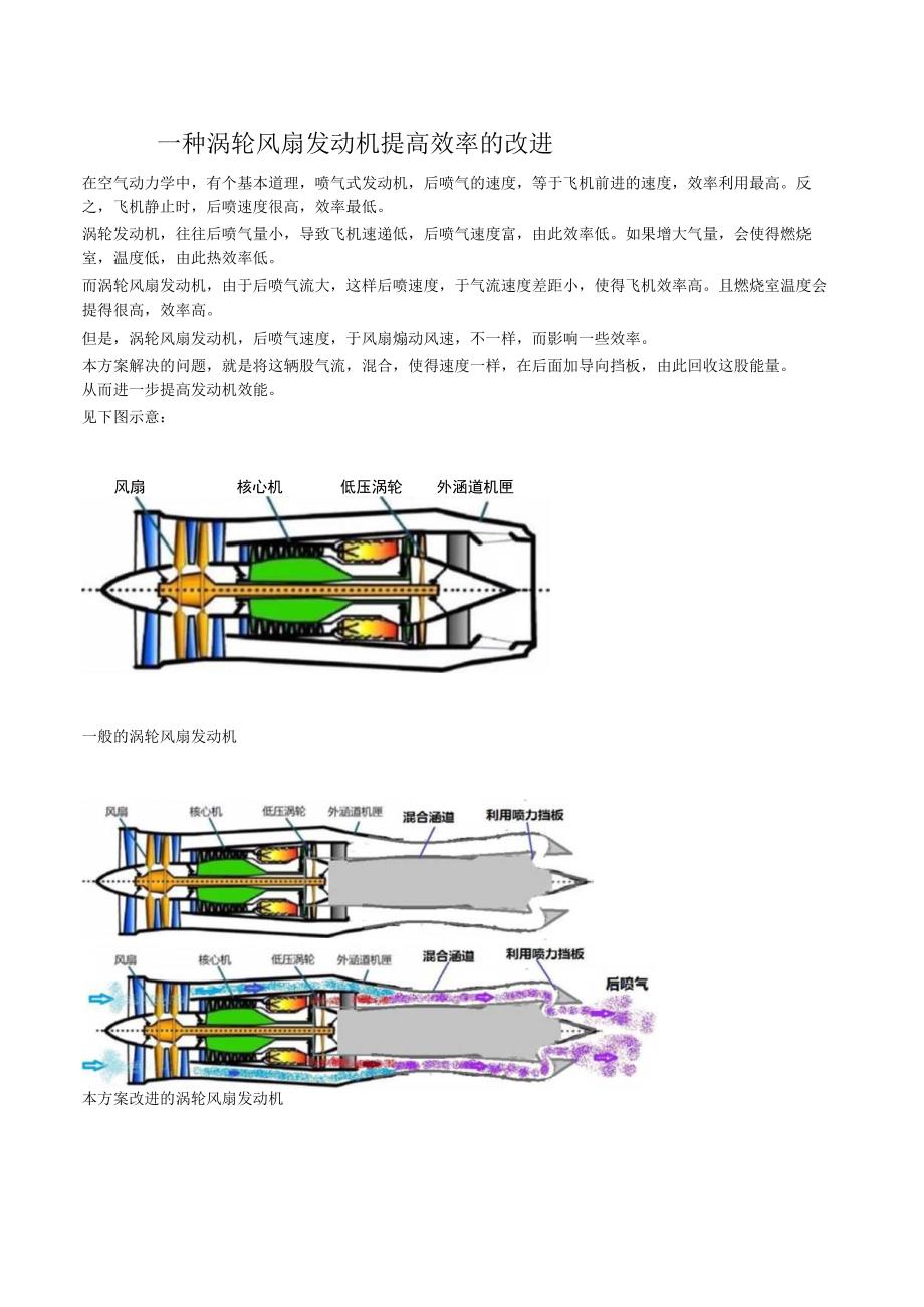 一种涡轮风扇发动机提高效率的改进.docx_第1页