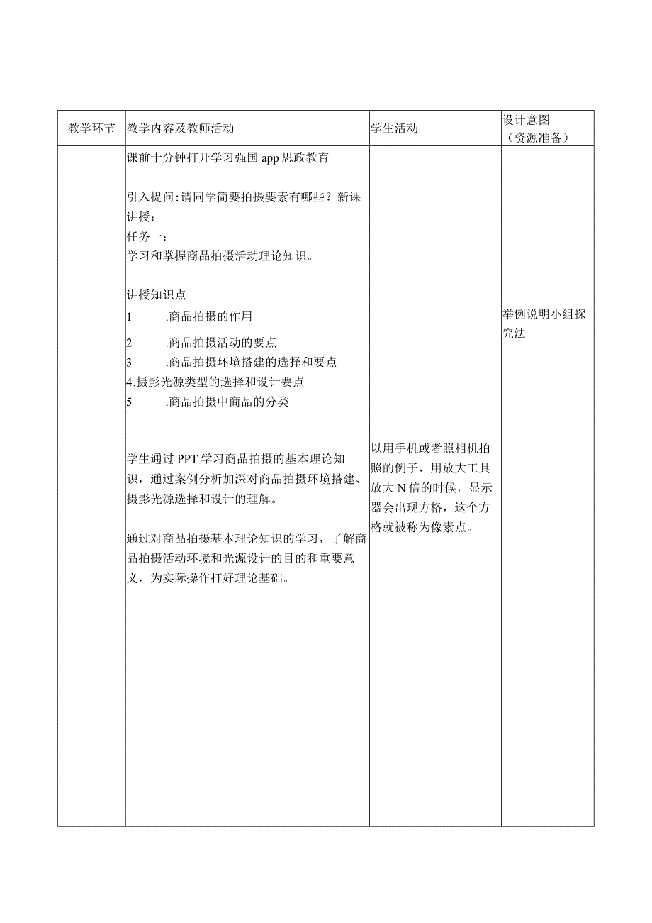 中山科技大学 《商品摄影与图像处理》课程优秀教案完整版.docx_第3页