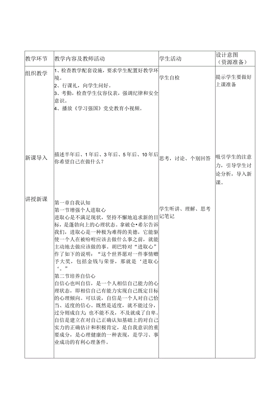 中山科技大学 《职业素养》课程优秀教案完整版 (2).docx_第3页