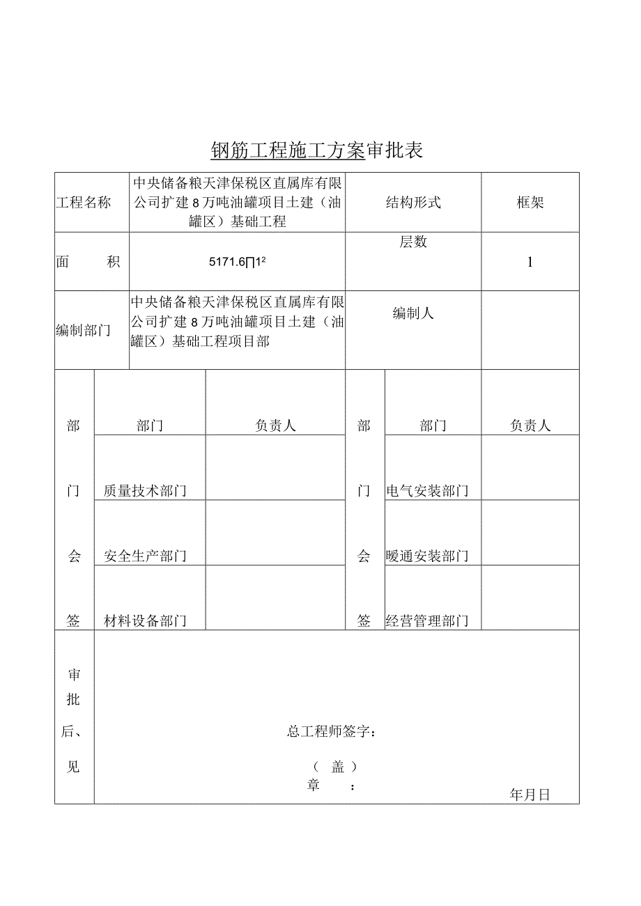 中储粮项目钢筋施工方案.docx_第1页