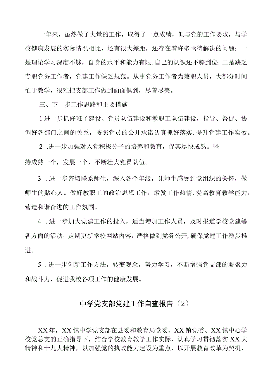 中学党建工作自查报告学校汇报总结.docx_第3页