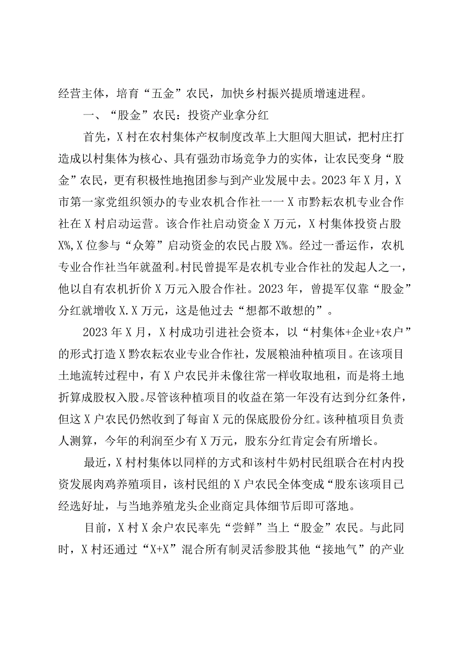 XX村探索乡村振兴新路调查报告.docx_第2页