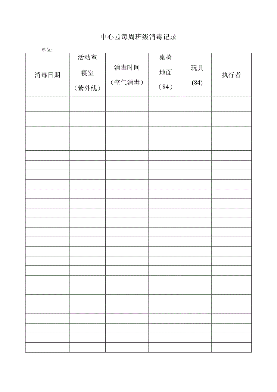 中心园周班级消毒记录.docx_第1页