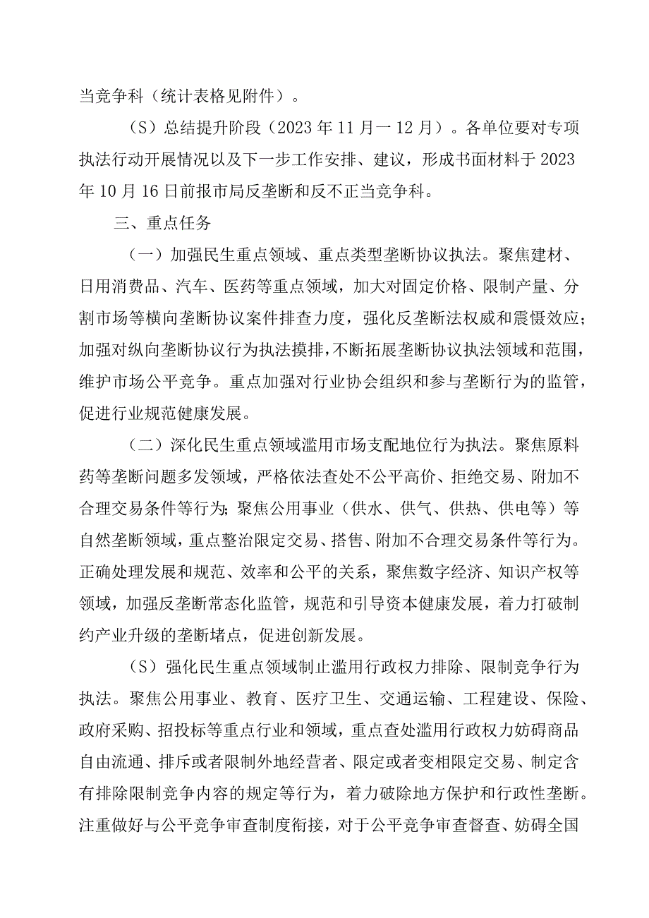 XX市市场监督管理局开展民生领域反垄断执法专项行动方案.docx_第2页