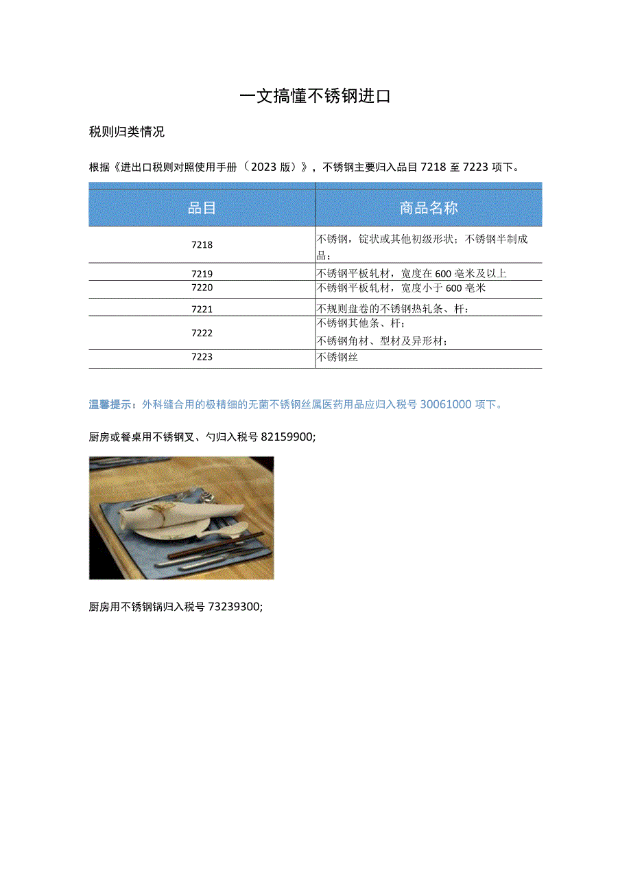 一文搞懂不锈钢进口.docx_第1页
