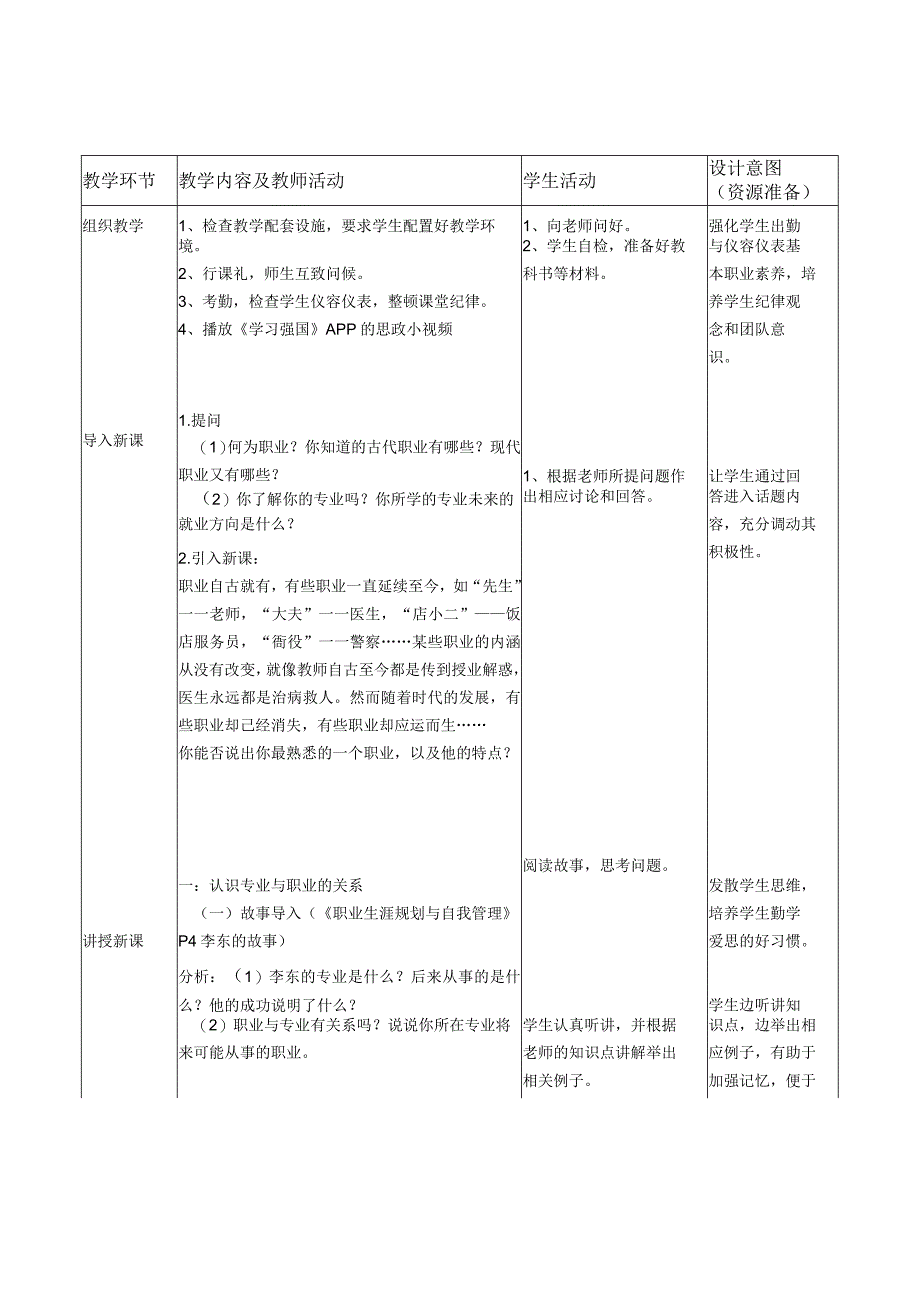 中山科技大学 《职业素养》课程优秀教案完整版.docx_第3页