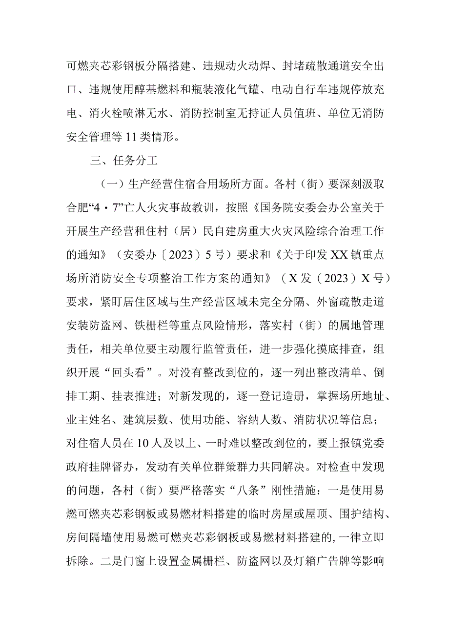 XX镇火灾隐患大排查大整治攻坚行动实施方案.docx_第2页