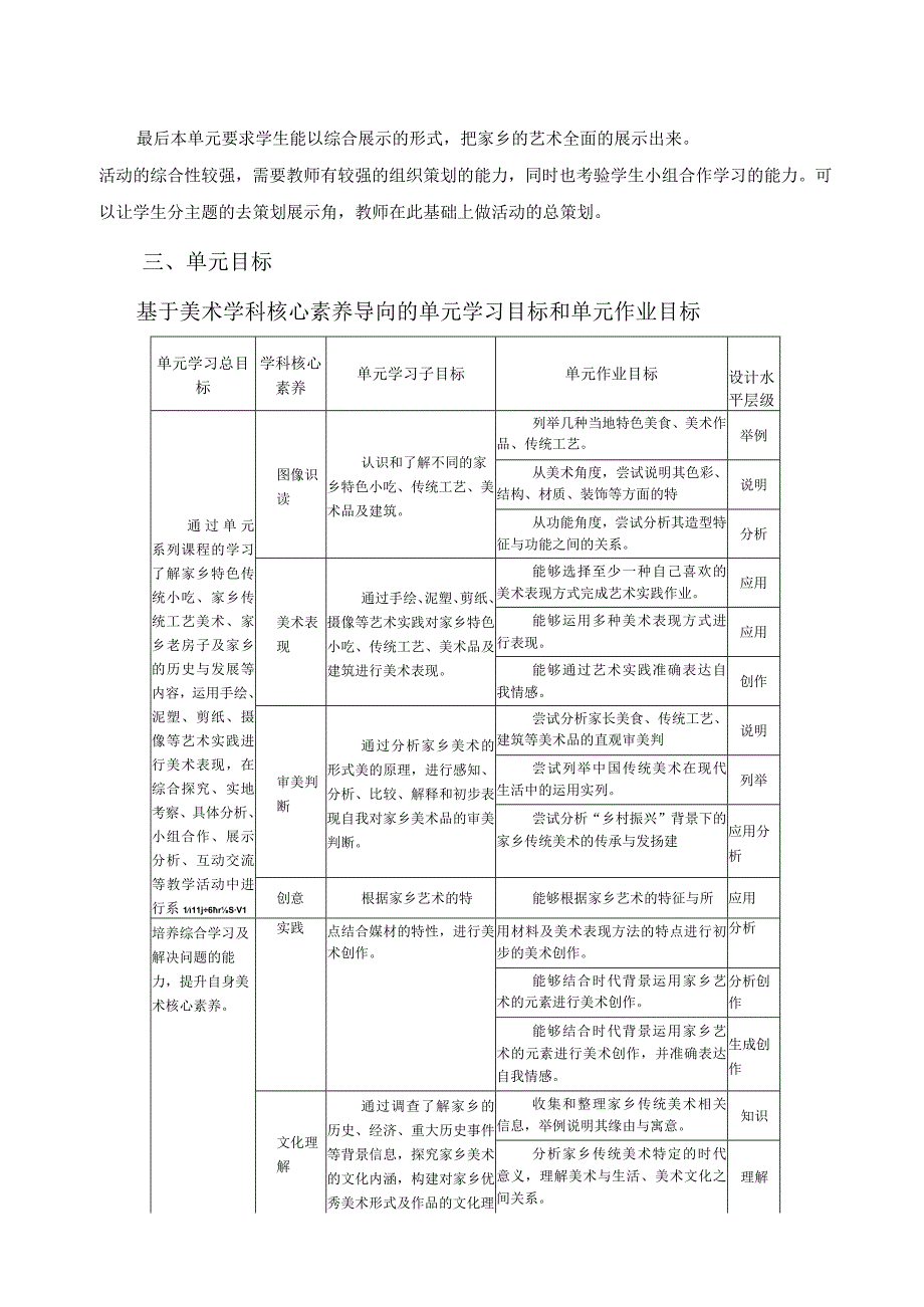 中小学美术学科单元作业设计——我和我的家乡.docx_第3页