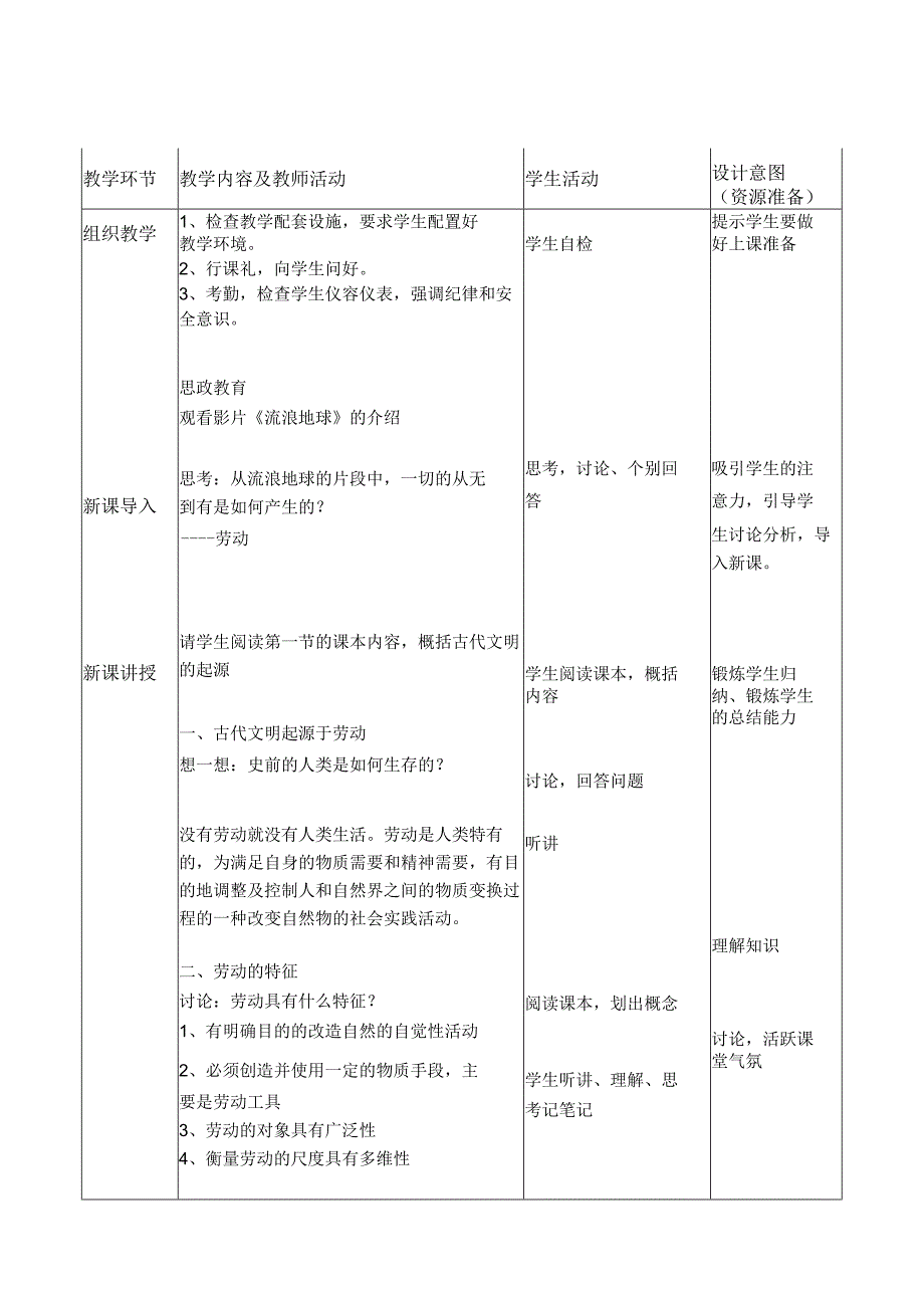 中山科技大学 《劳动课》课程优秀教案完整版.docx_第3页