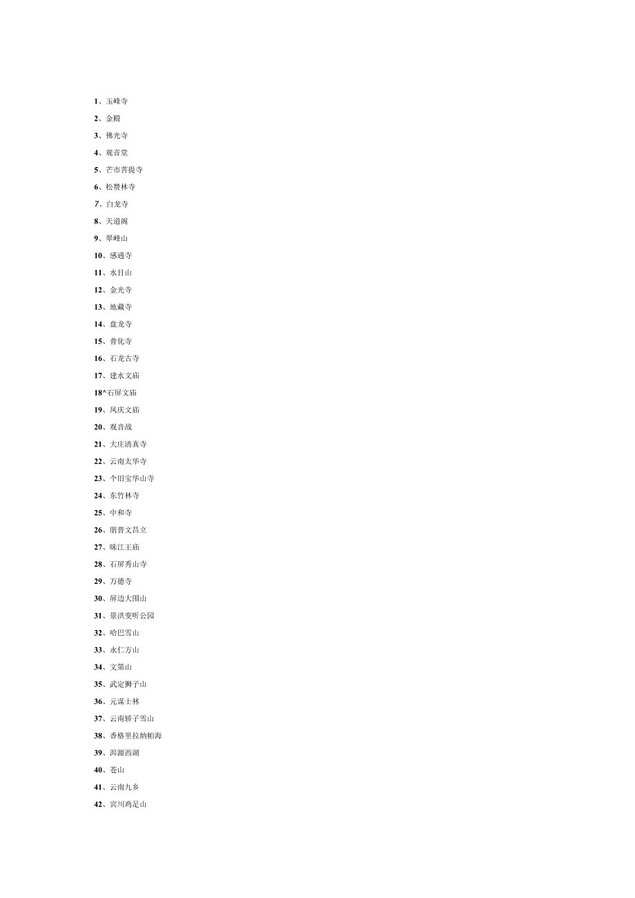 云南省旅游景点介绍.docx_第1页