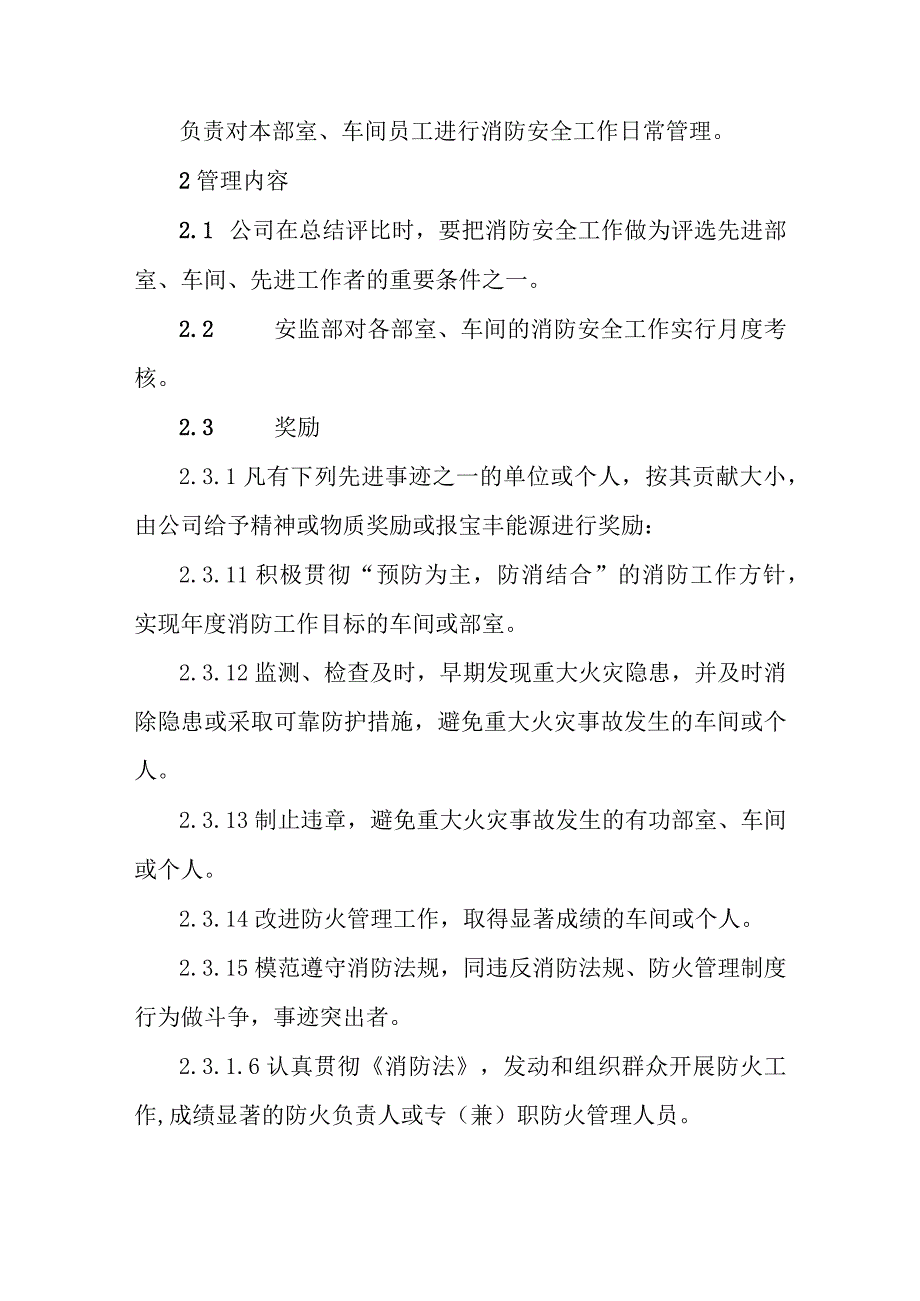 公司消防安全工作考评和奖惩管理制度.docx_第2页