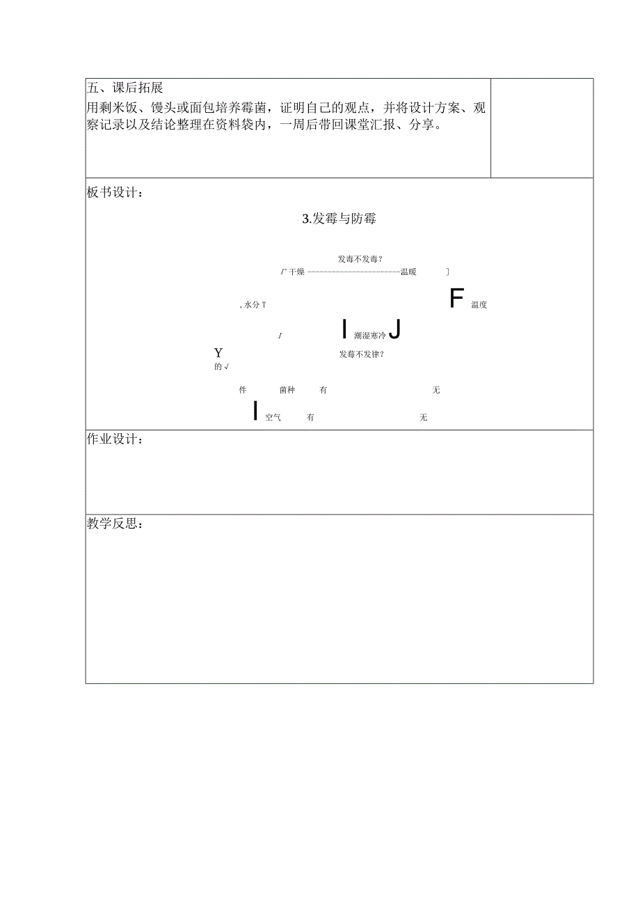 五年级科学（下册）表格式教案3发霉与防霉.docx_第2页