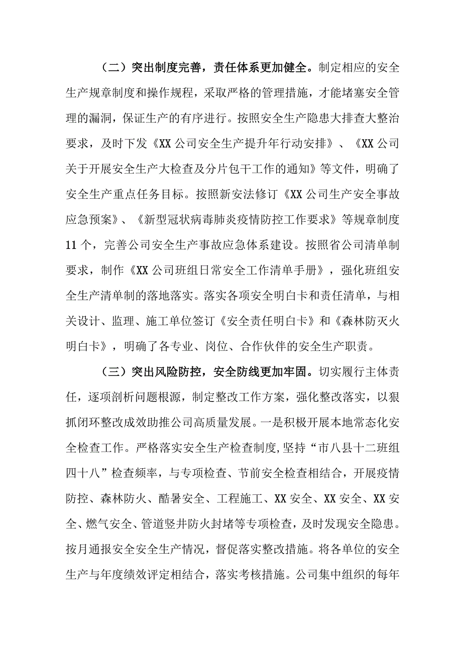 公司安全生产工作总结.docx_第2页