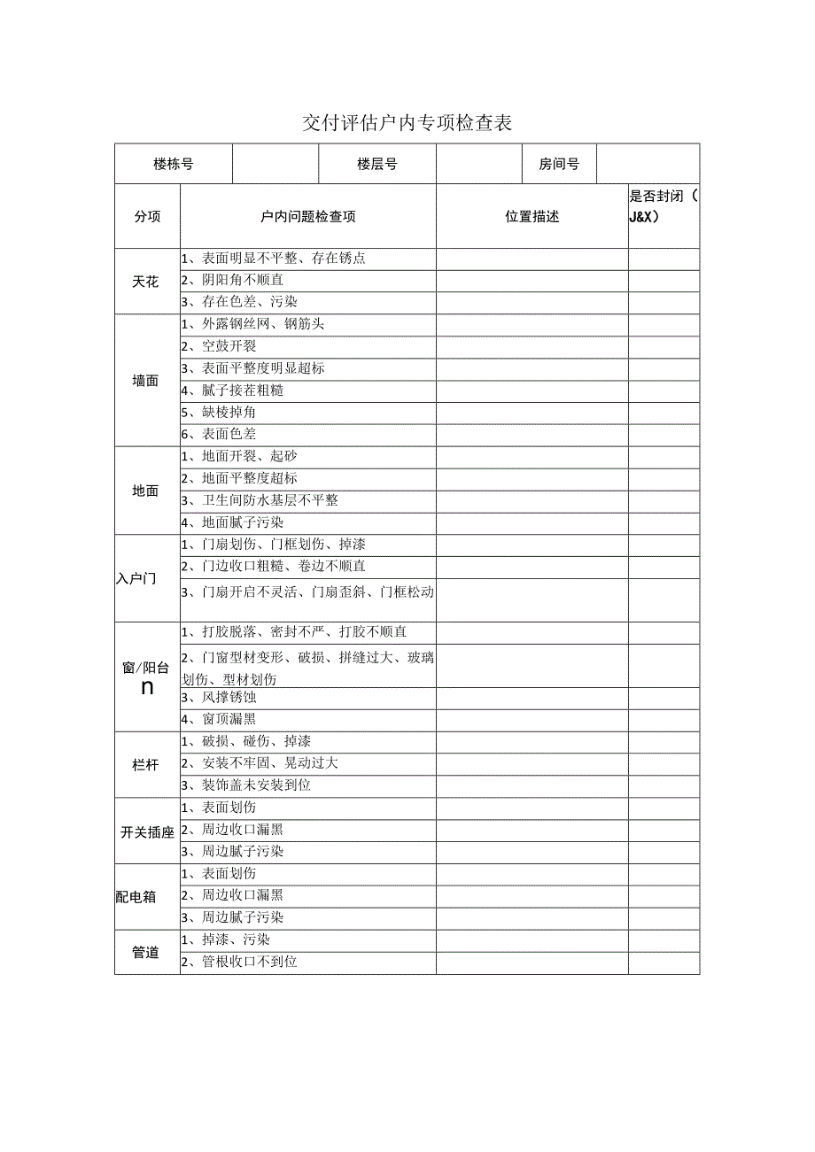 交付评估户内专项检查表.docx_第1页