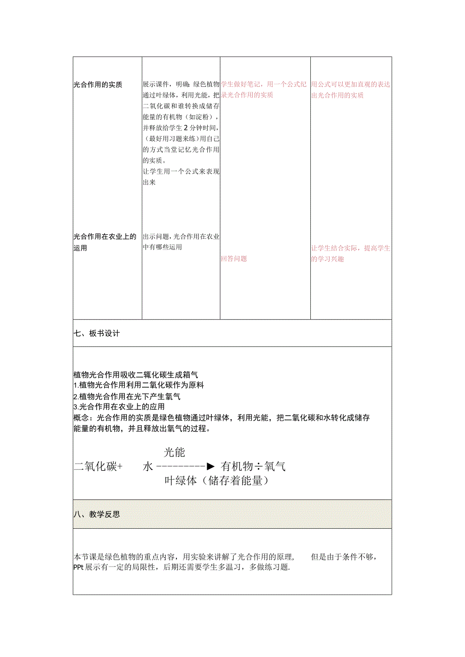 光合作用吸收二氧化碳释放氧气教学设计.docx_第3页