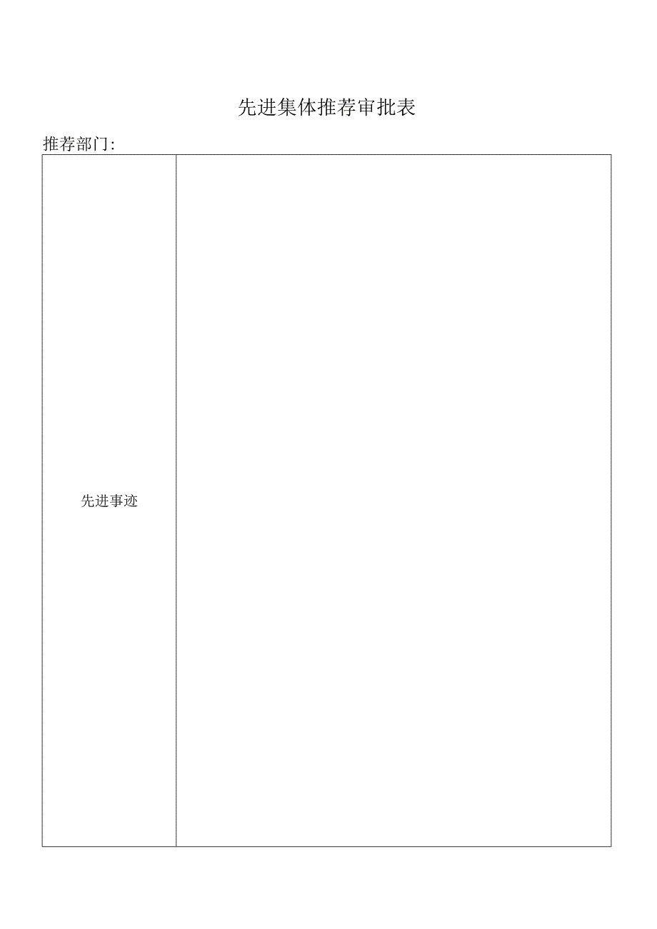 先进集体推荐审批表.docx_第1页