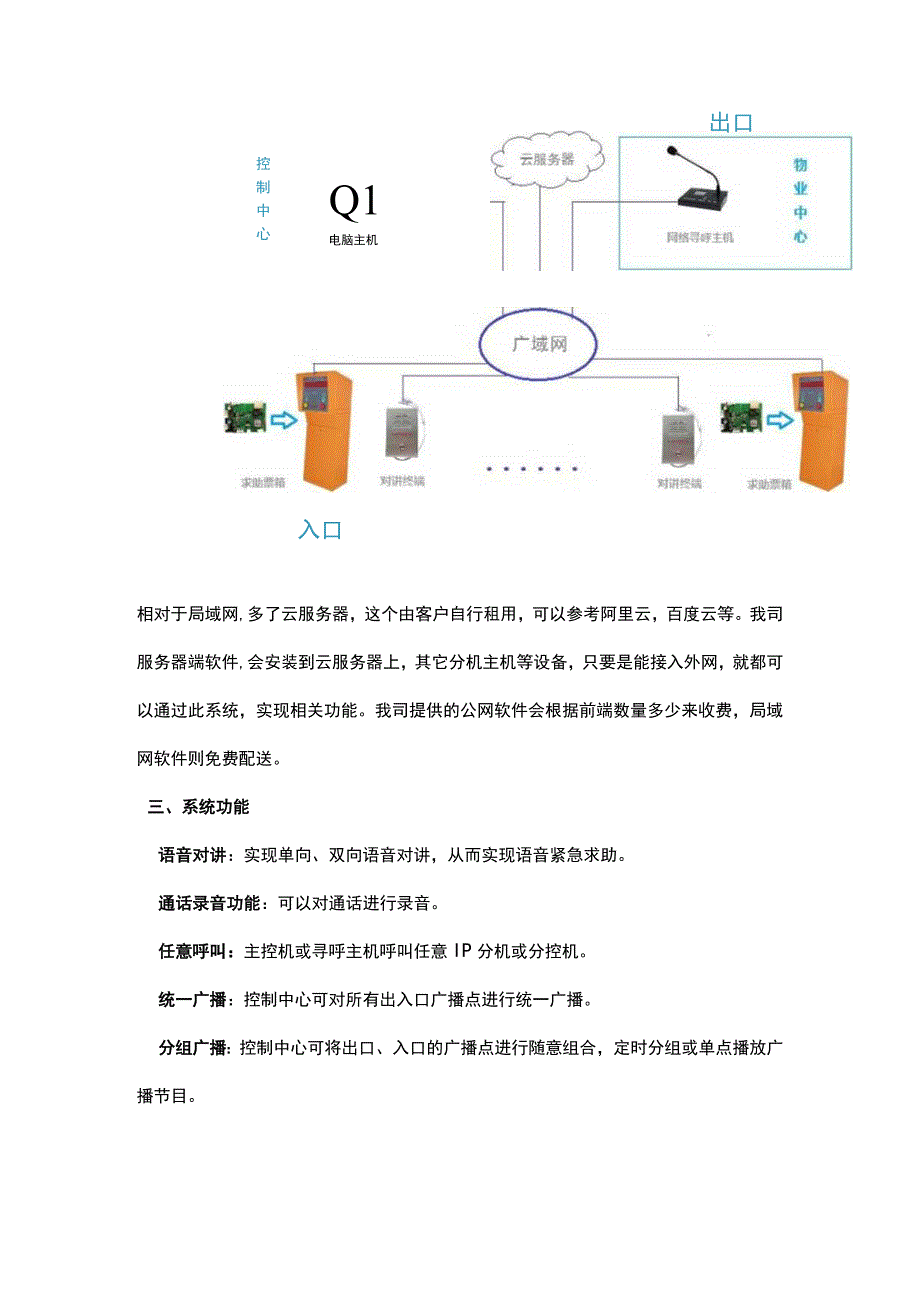 停车场IP广播对讲系统解决方案.docx_第3页