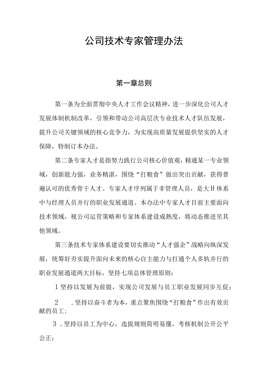 公司技术专家管理办法.docx_第1页