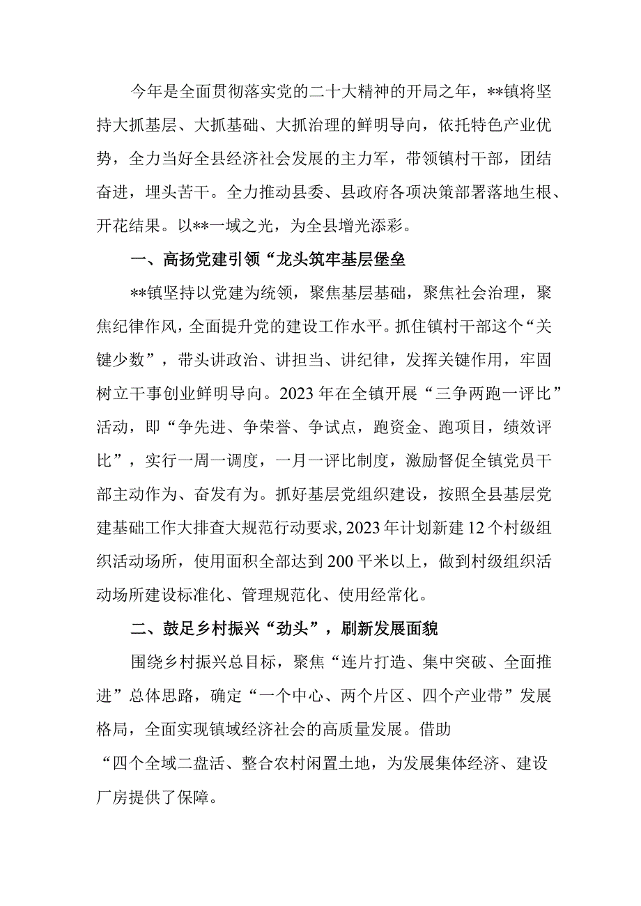 乡镇工作总结汇报.docx_第1页