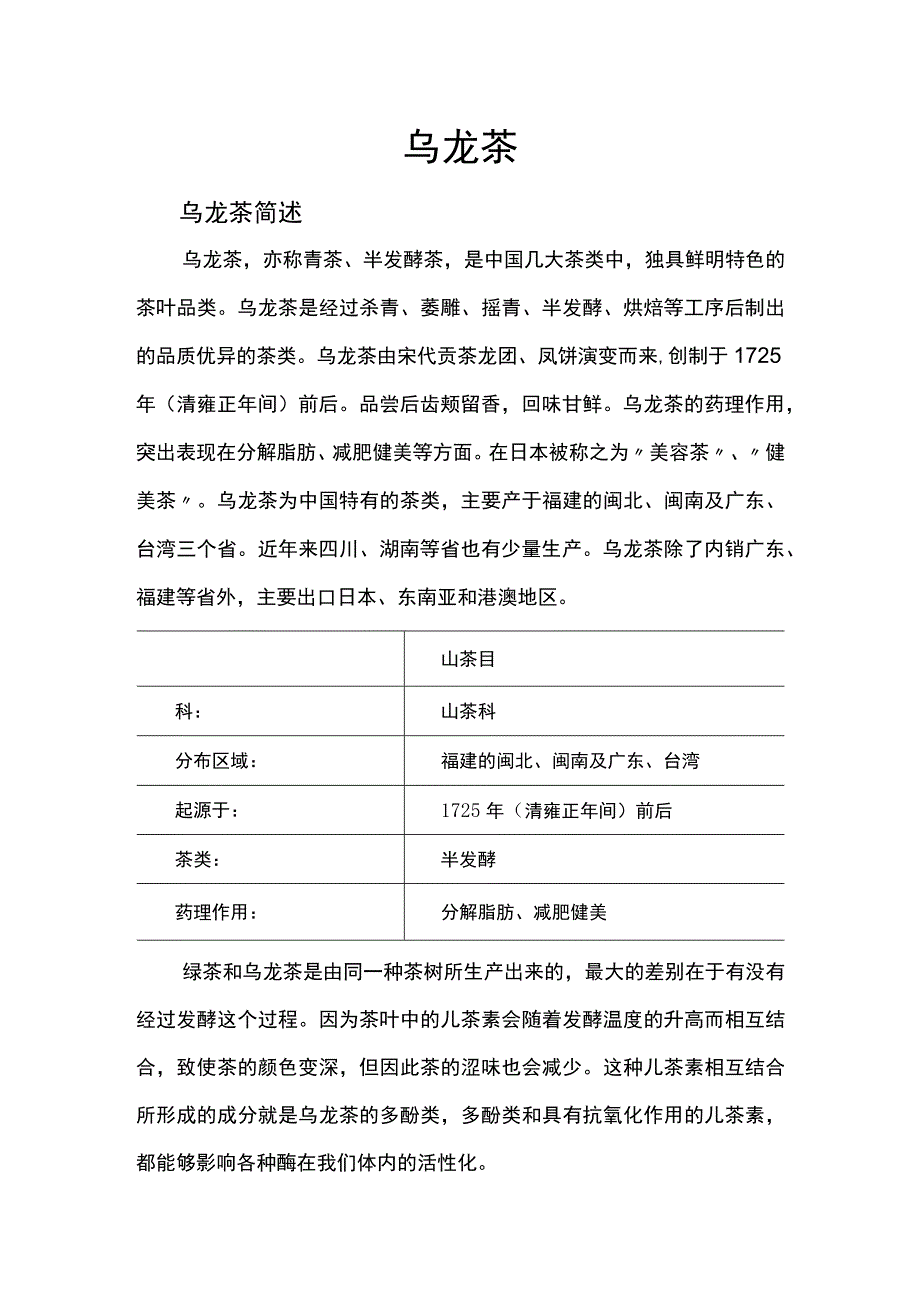 乌龙茶(青茶)知识大全.docx_第1页