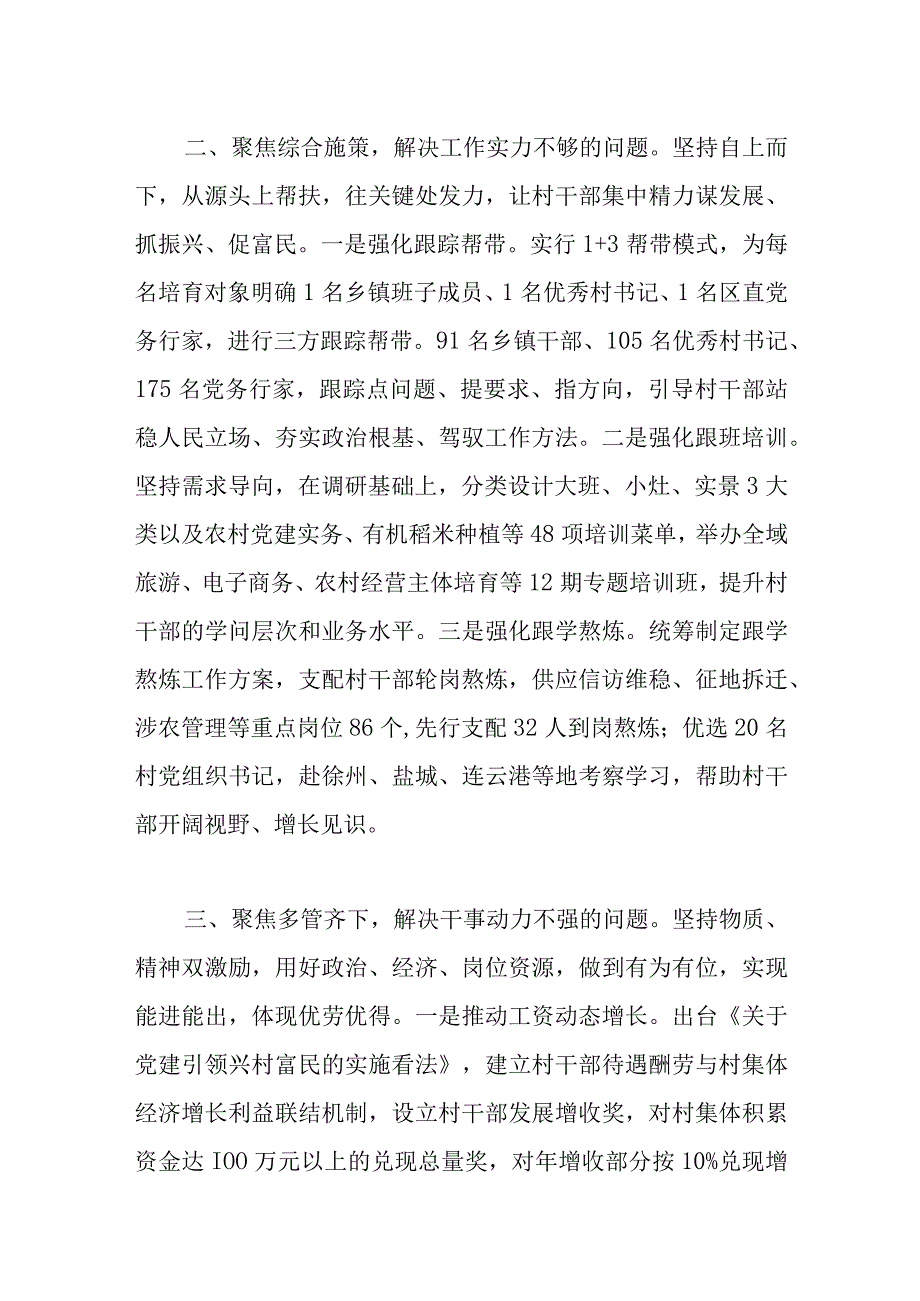 关于2022年建设新型村干部队伍经验交流材料范文.docx_第2页