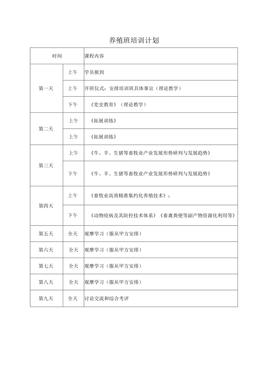 养殖班培训计划.docx_第1页