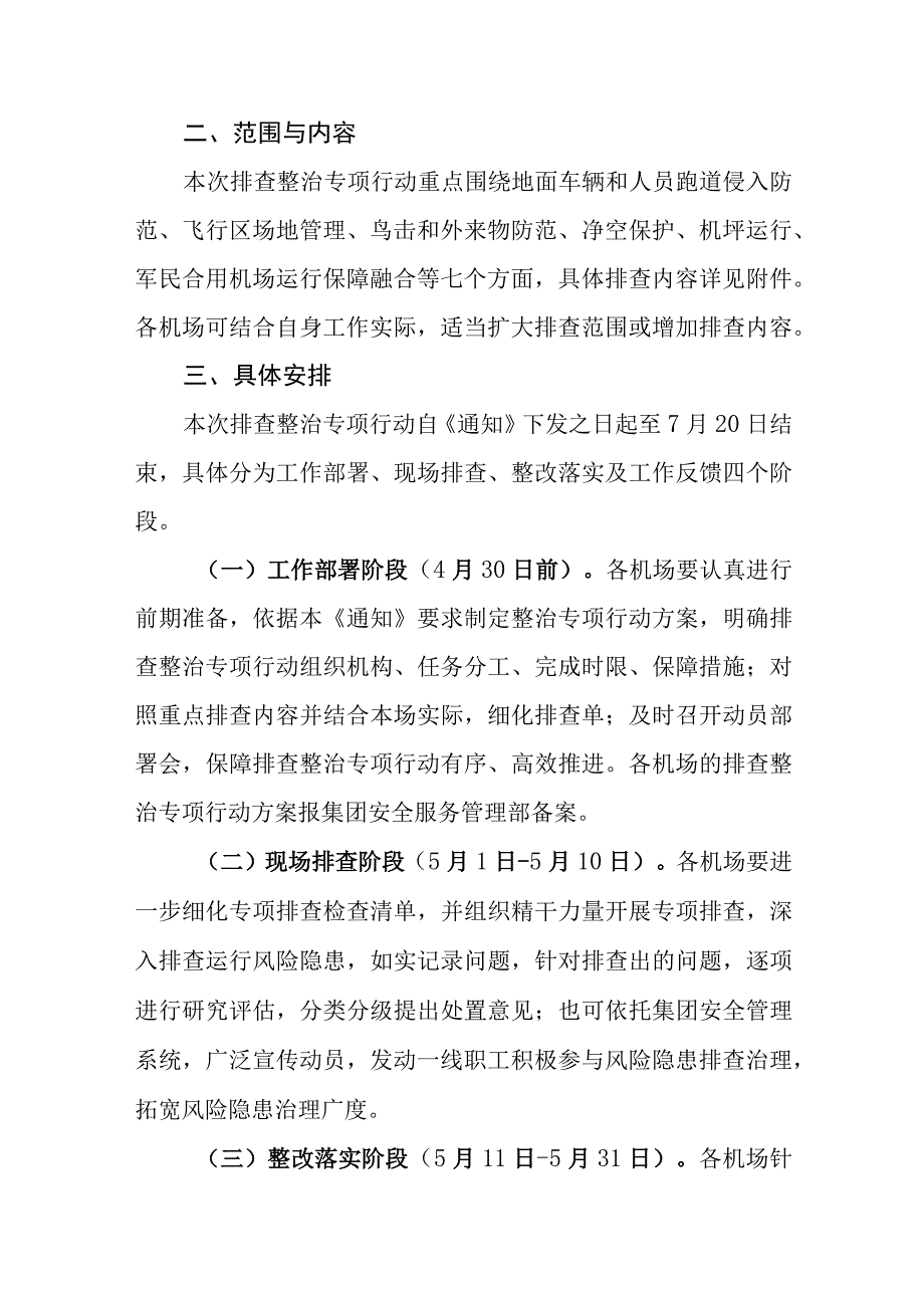 关于开展机场运行安全排查整治专项行动的通知.docx_第2页