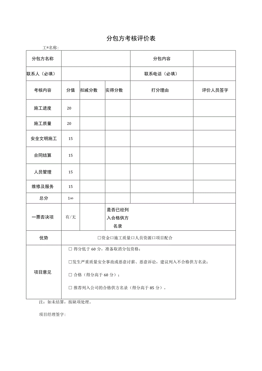 分包方考核评价表.docx_第1页