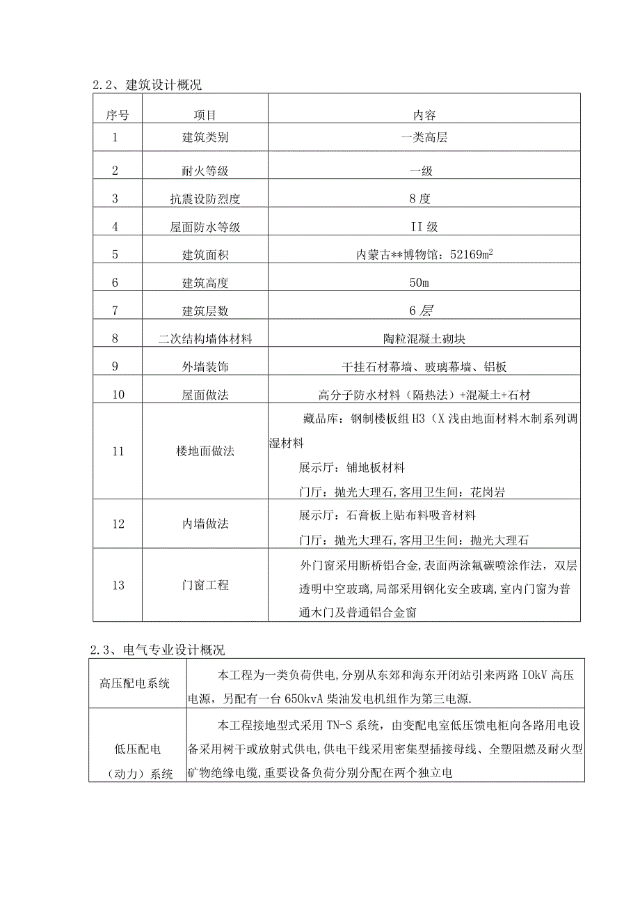 内蒙古某博物馆电气施工方案工程文档范本.docx_第3页