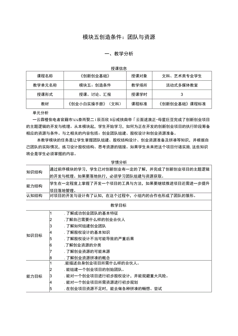 创业小白实操手册 教案 模块5--8 创造条件：团队与资源---路演与呈现.docx_第2页