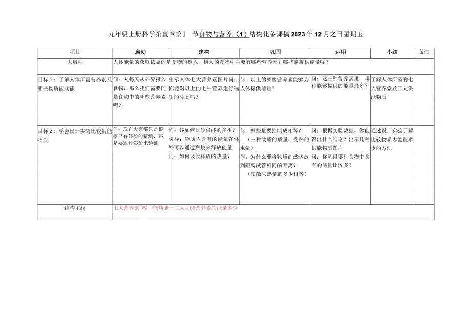 初中教学：九年级上科学第四章4-1食物与营养（1）.docx_第1页