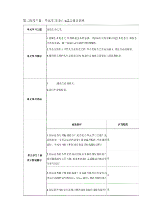 单元学习目标与活动设计表单(13).docx