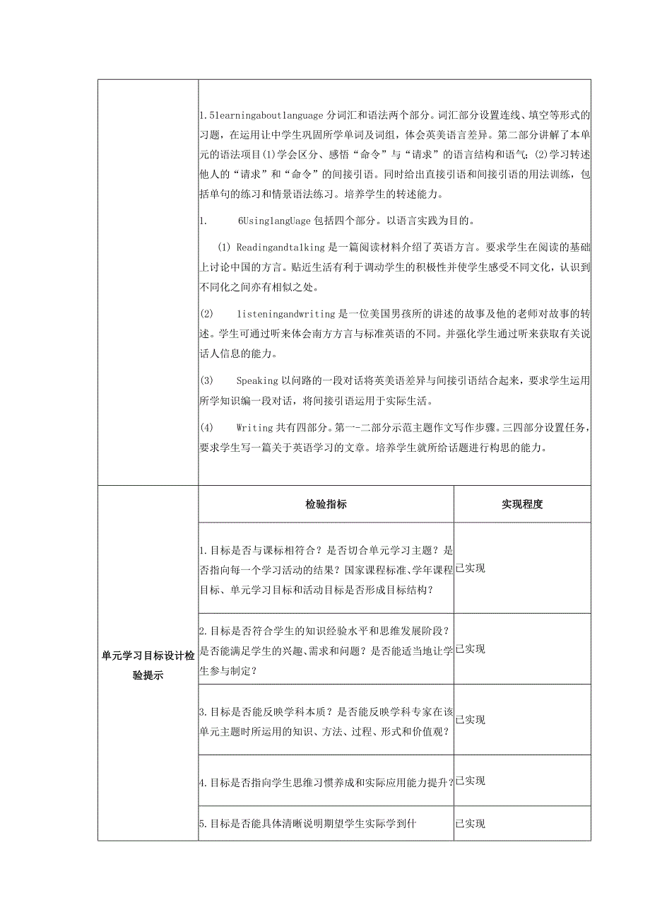 单元学习目标与活动设计表单张志红).docx_第2页