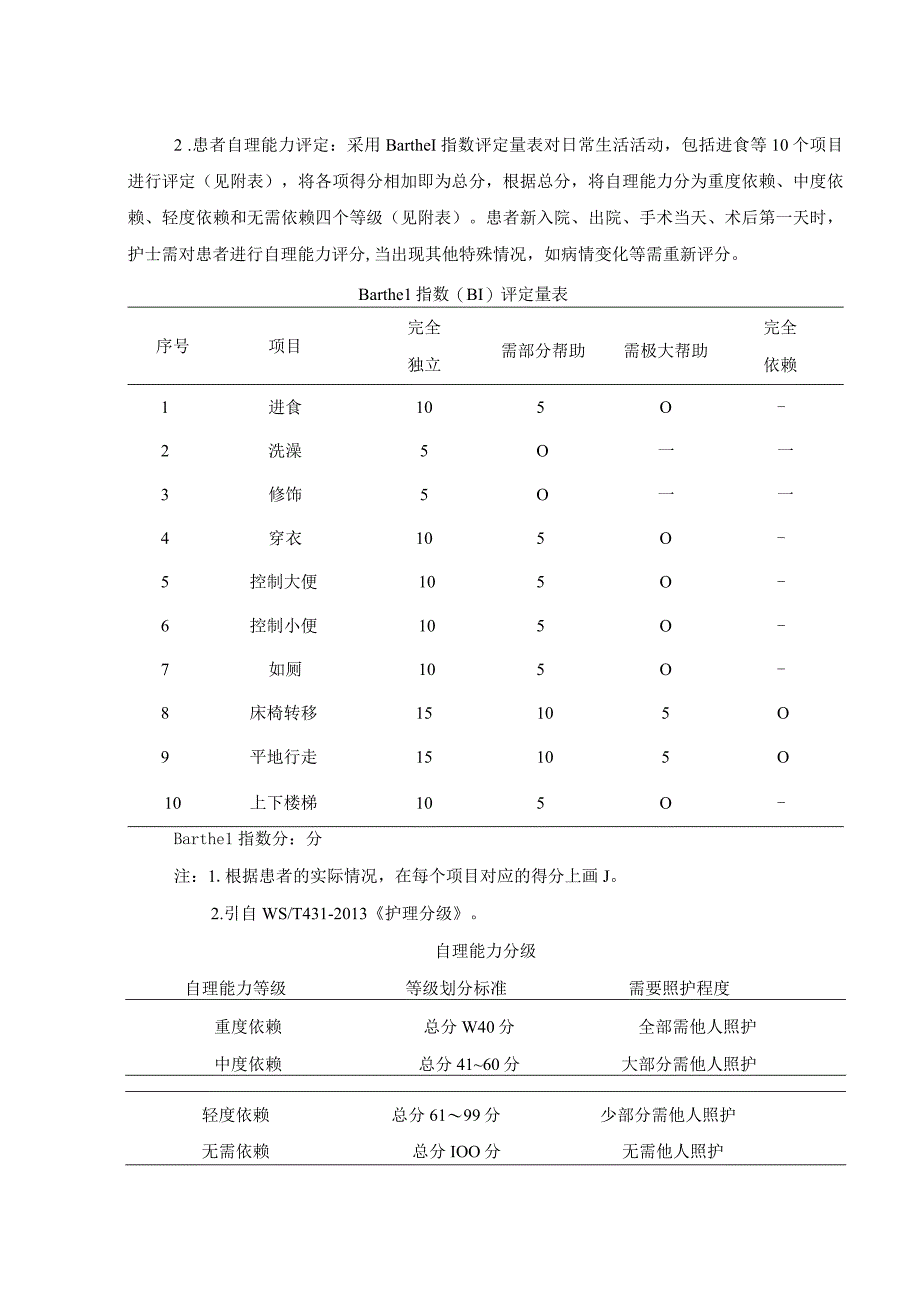 医院医疗质量安全管理18项核心制度分级护理制度.docx_第2页