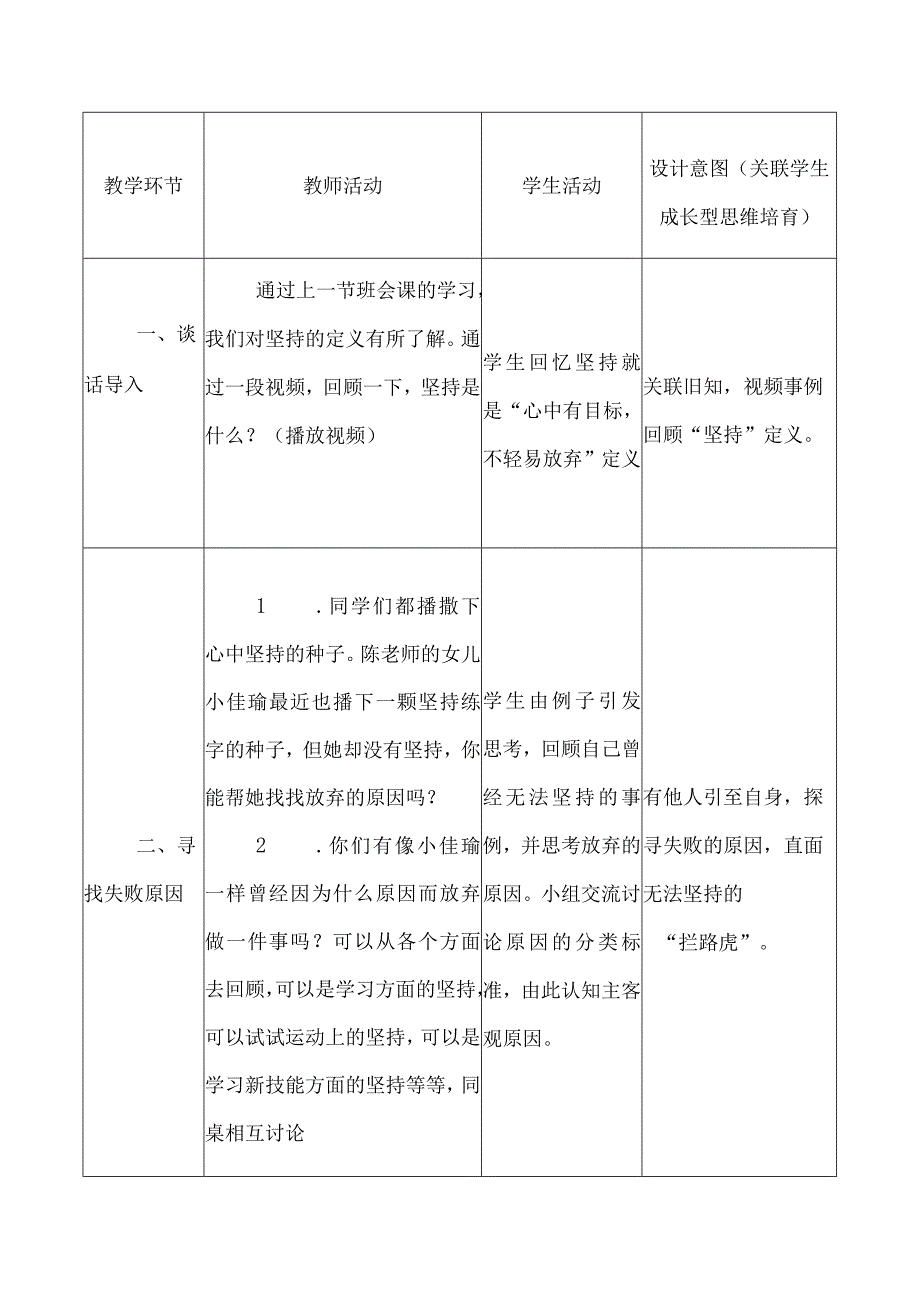 坚持很苦坚持很酷小学班会教案.docx_第2页