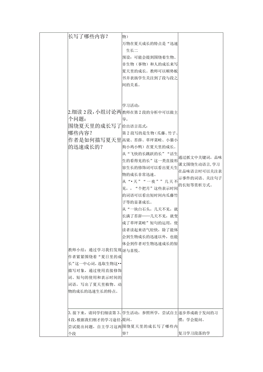 夏天里的成长教学设计.docx_第2页