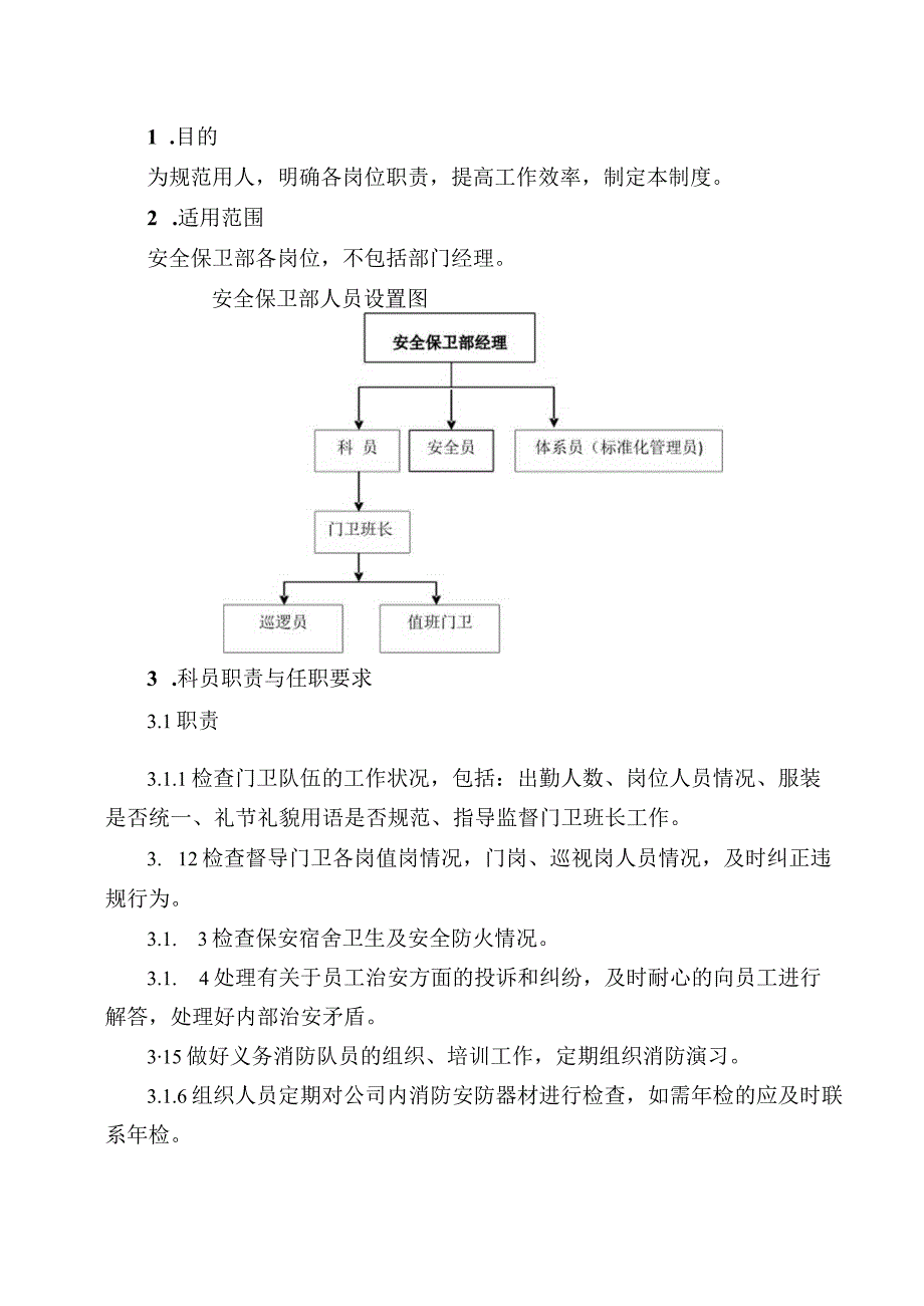 安全保卫部岗位职责与任职要求.docx_第2页