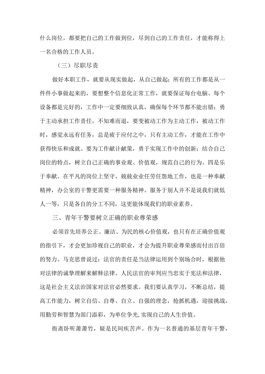 在法院五四青年节座谈会上的交流发言.docx_第3页