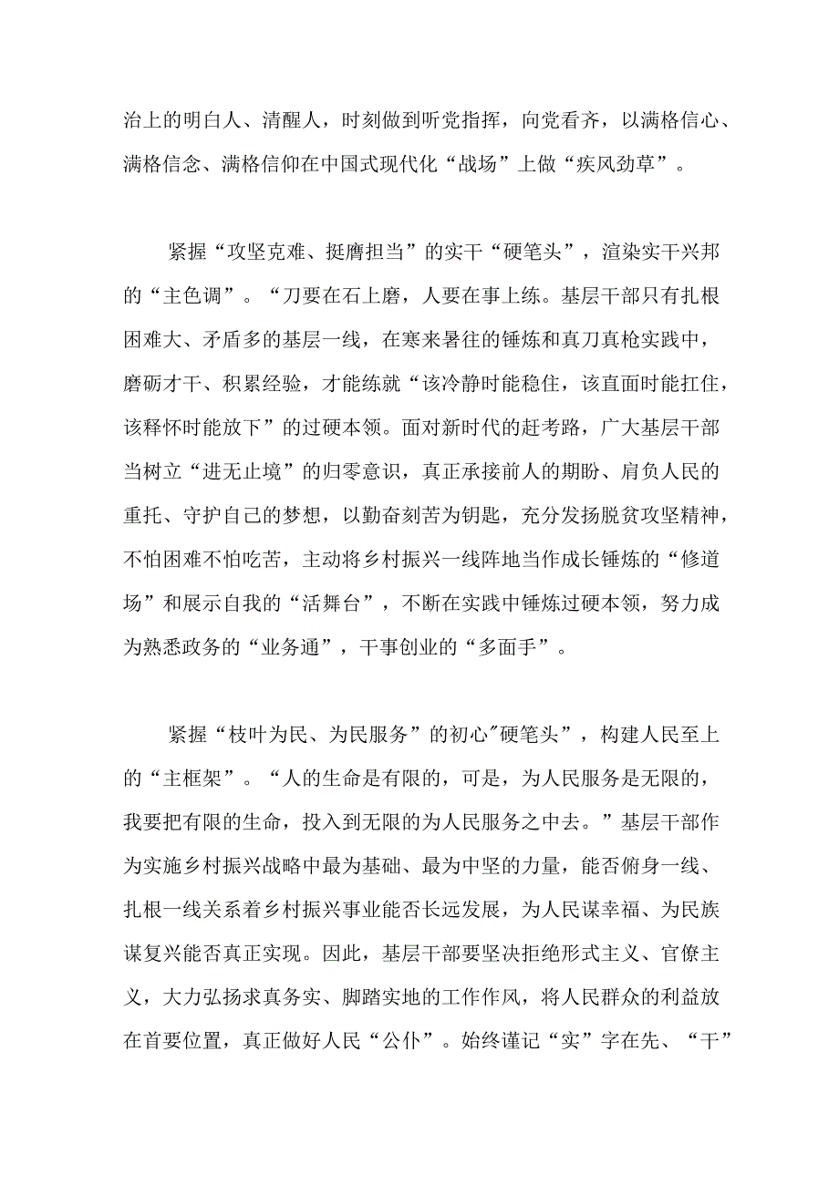 学习贯彻二十大2023年感受研讨发言——紧握硬笔头绘就春天里的新画卷.docx_第2页