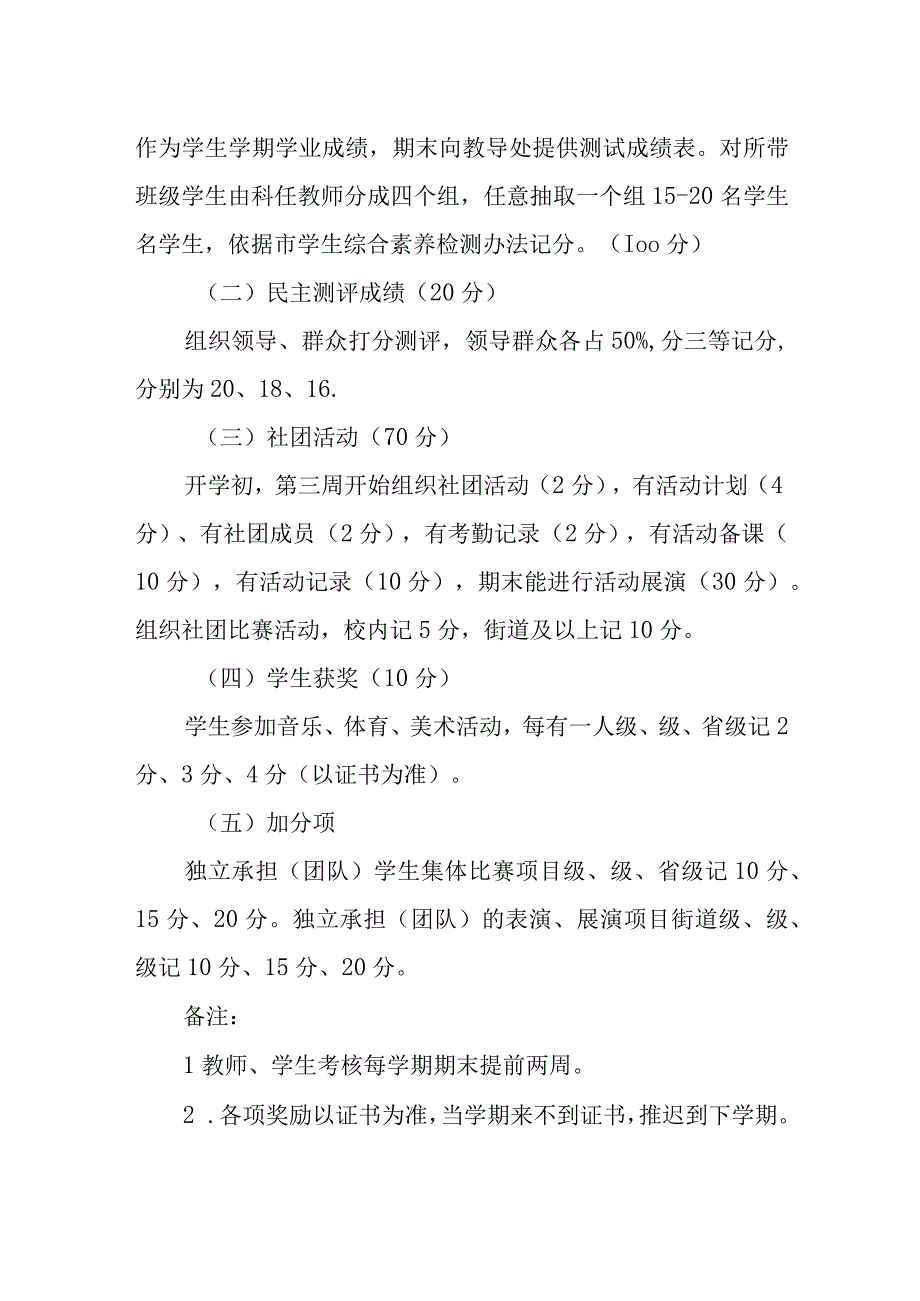 小学音乐体育美术学科教学效果综合考核办法.docx_第2页