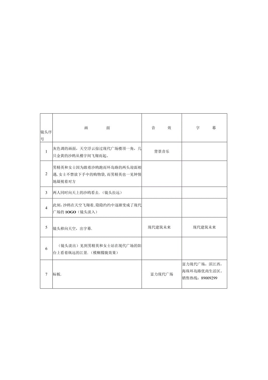 富力现代广场电视广告文案沙鸥篇脚本文案4p.docx_第3页