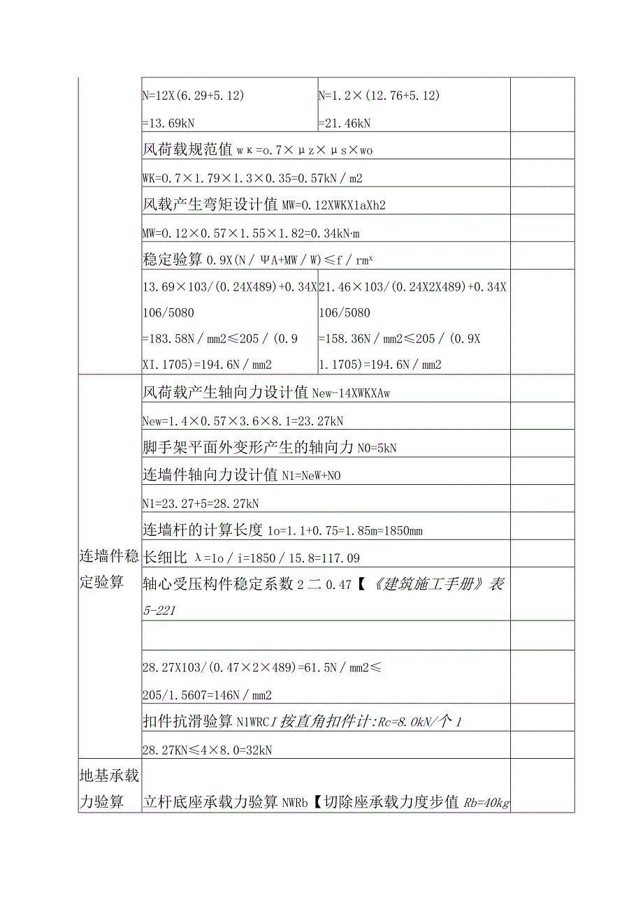 工字钢各部件验算表.docx_第2页