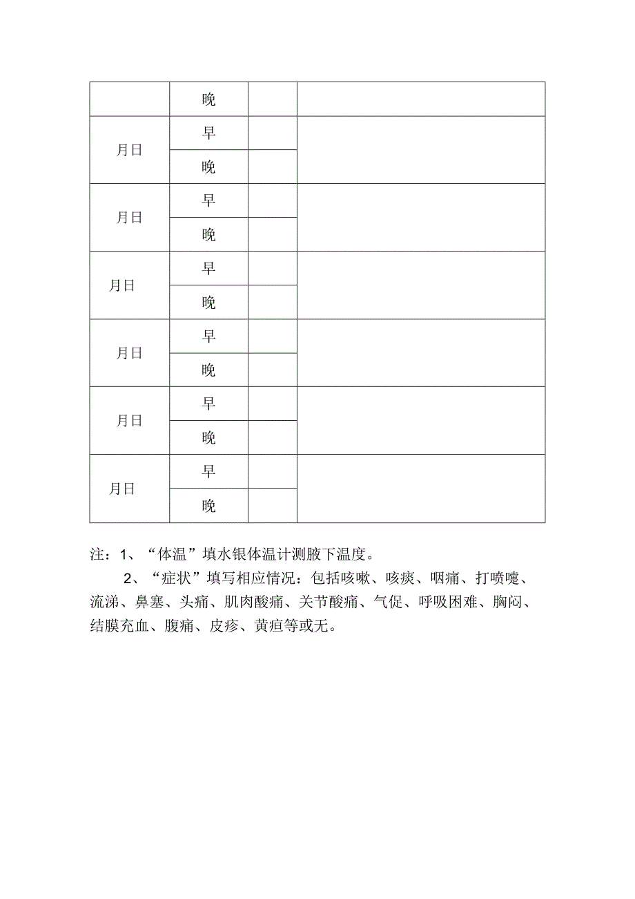 工作人员考试健康监测卡.docx_第2页