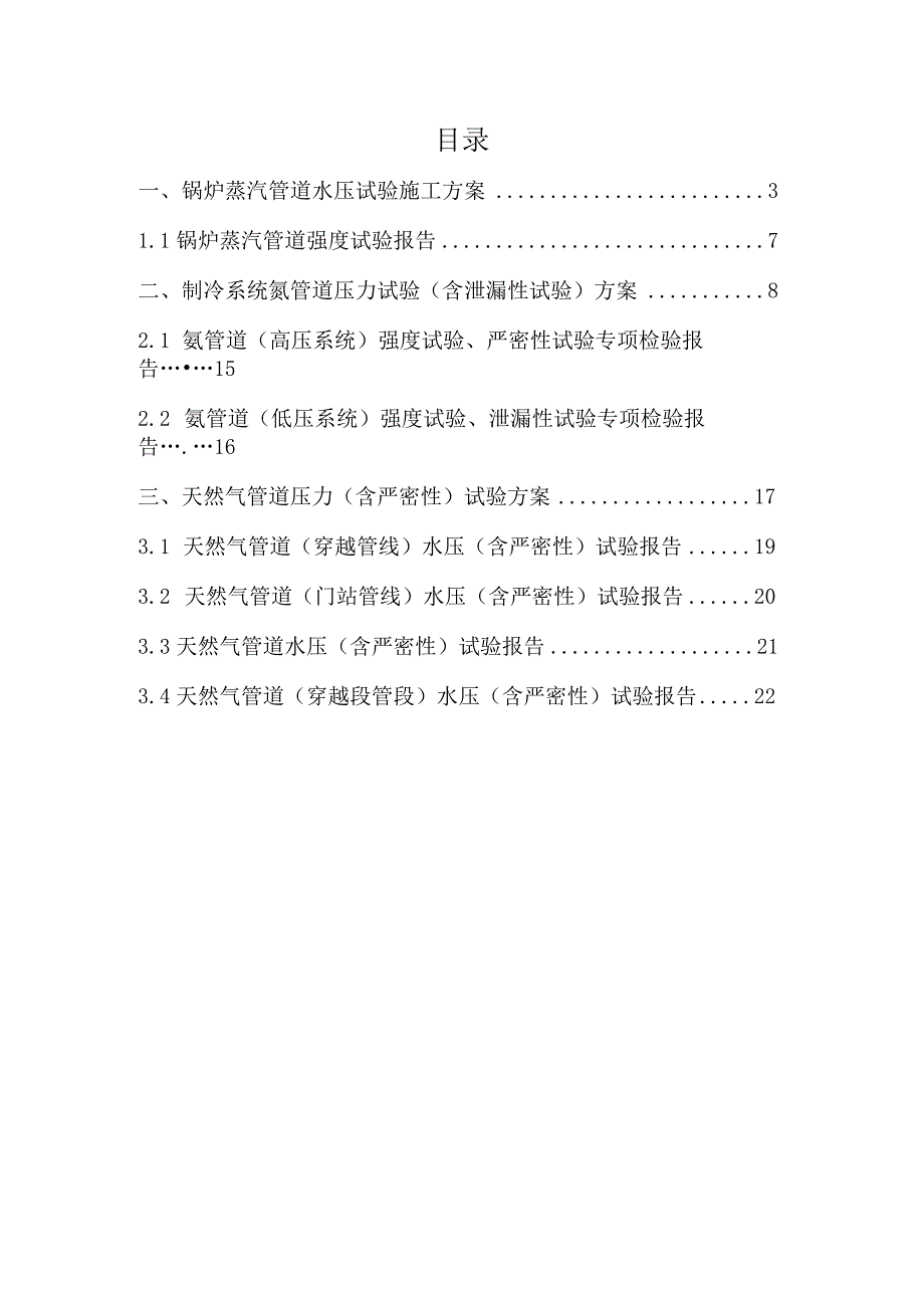 压力管道试验方案、强度（含泄漏性）试验记录及报告典型示例.docx_第2页